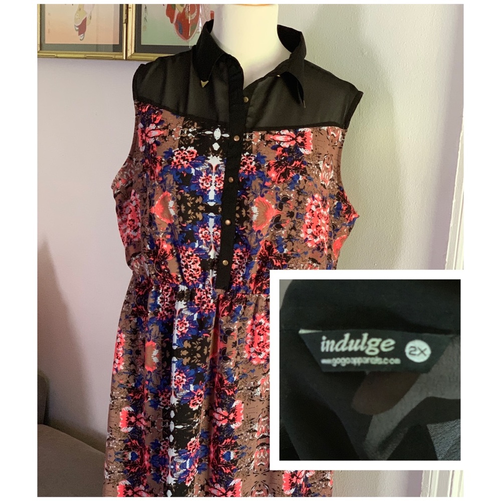 Hi- Low dress with cute weighted collar